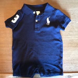 Ralph Lauren Navy Toddler boy romper